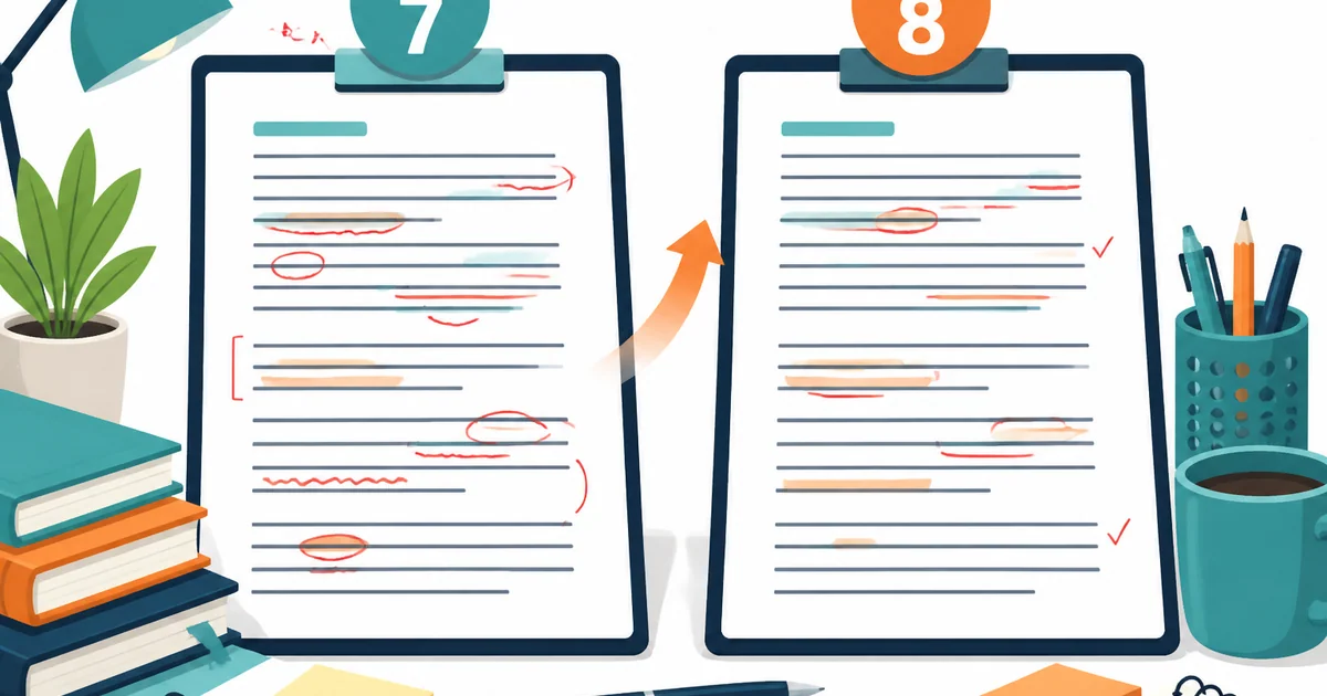 IELTS Writing Band 7 vs Band 8: What Actually Separates Them